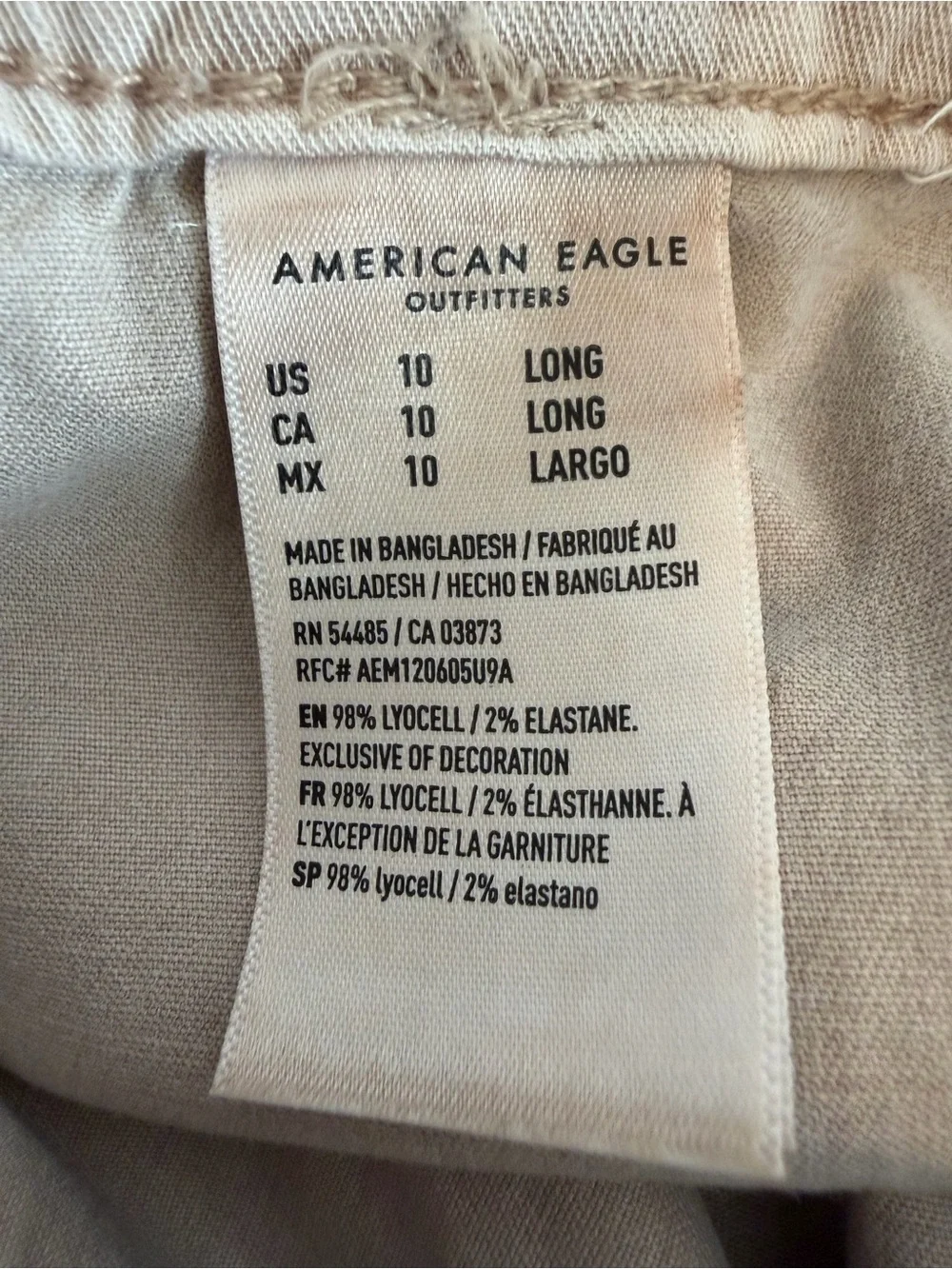 American Eagle Dreamy Drape Stretch Cargo Super High-Waisted Baggy Wide-Leg Pant - Picture 11 of 14